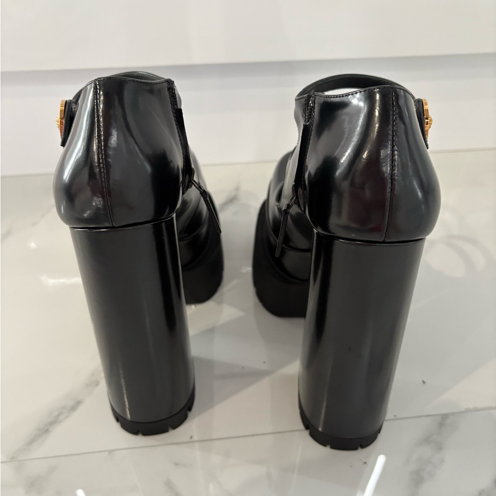 Versace Black Platform Women's Shoes - Picture 4 of 5
